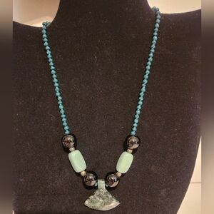 Hand-Crafted Polished Stone Necklace